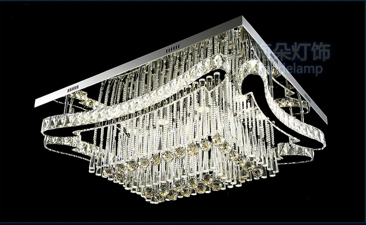 Us 647 92 11 Off New Rectangle Led Crystal Chandeliers Modern Lighting Stainless Steel Lamp Home Light In From Lights Us 647 92 11 Off New Rectangle Led Crystal Chandeliers Modern Lighting Stainless Steel Lamp Home Light In From Lights