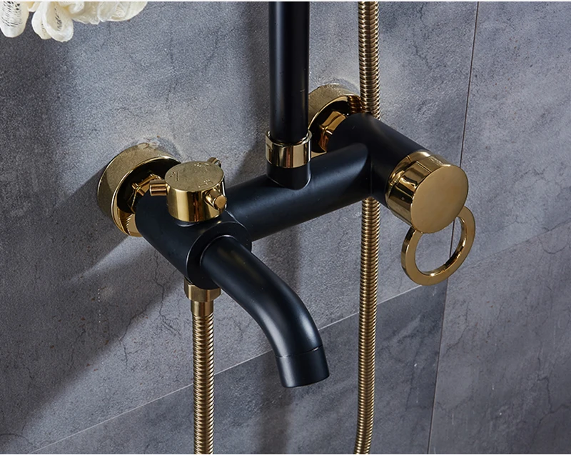 Rainfall Shower Faucet Bathroom Shower With Bidet Sprayer Mixer Tap