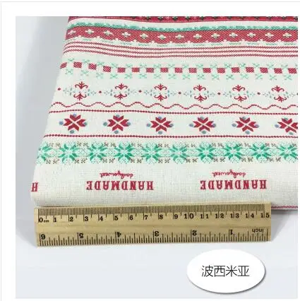 Утолщаются белье плед ткань цветочный Руководство ткань DIY Хлопок и лен геометрические украшения Скатерть диван ткань - Цвет: 8