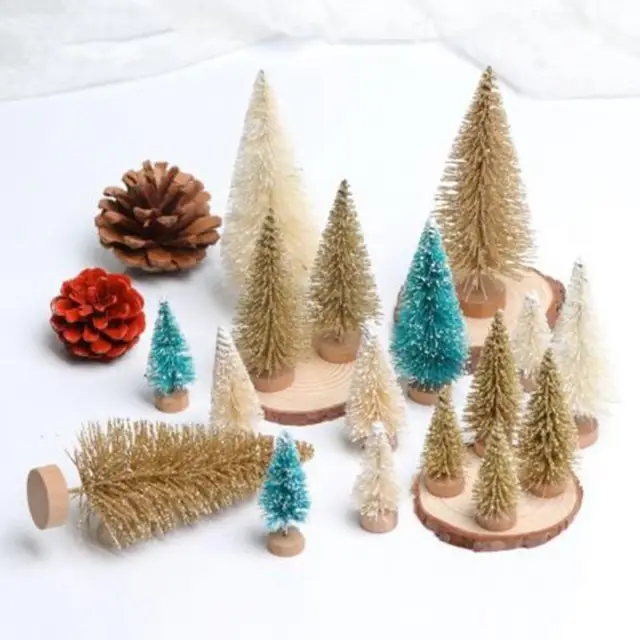 Aliexpress 8pcs Diy Christmas Tree 3colors Small Pine 8pcs Diy Christmas Tree 3colors Small Pine Mini Trees Placed In The Desktop Home Decor