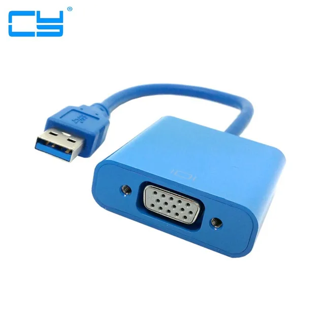 Cheap Super Speed USB 3.0 to VGA Video Graphic Card Display External Cable Adapter for Windows 7 WIN8