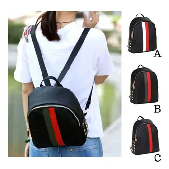 

MOLAVE Backpacks high quality Oxford Girls Preppy Striped Rivet Shoulder Bookbags School Travel backpack women mar27