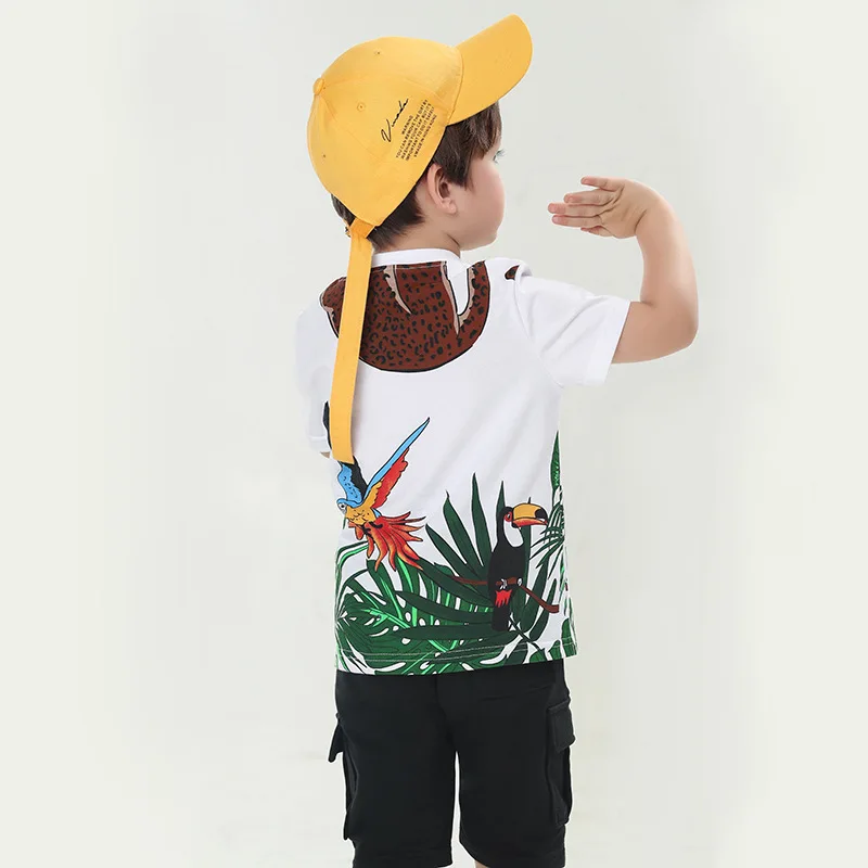 2019 KIDS SUMMER T SHIRTS JUNGLE KIDS TOPS FUNNY T SHIRTS BOYS TOPS BABY BOY CLOTHES TODDLER SHIRTS