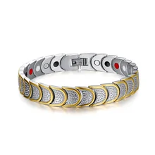 Meaeguet marca magnética saludable pulseras y brazaletes para hombres mujeres multifunción joyas pulsera magnética