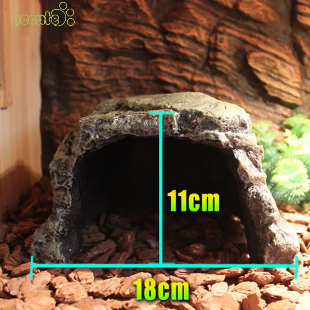 Смола рептилия скрытый отдых пещера практичный паук рептилия скрытый пещера прочный орнамент рептилия скрытие пятно домашнее животное HabitatAquarium рептилия