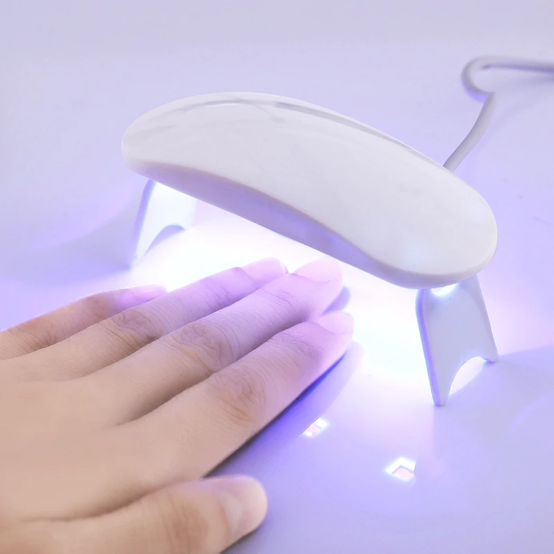 

Mini 6W Nail Lamp Gel Nail Polish Dryer Portable LED UV Lamp Acrylic Nails Art Curing USB Charge Electric Nail Dryer Manicure