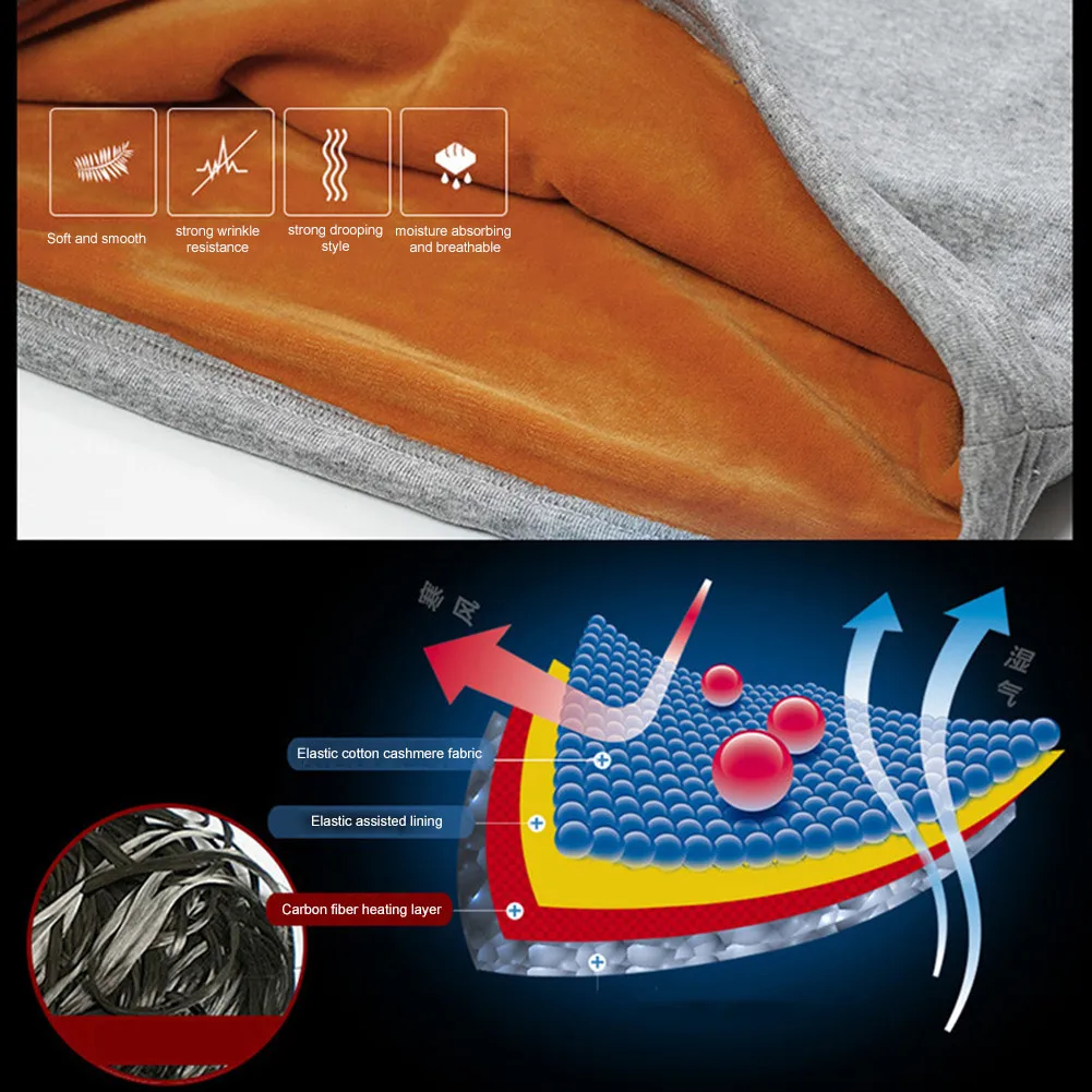 Электрическое отопление термобелье Отопление USB Отопление интеллектуальный контроль температуры нижняя рубашка Электрическое отопление Одежда