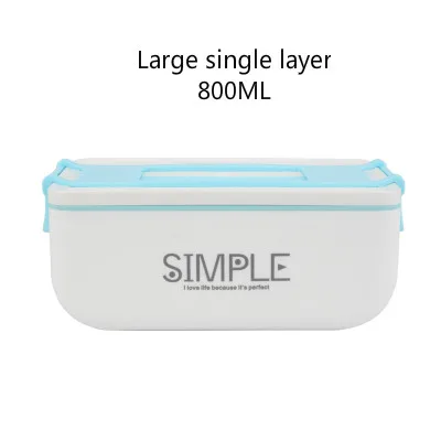 BLUE 1200ML Японский стиль Ланчбокс пластиковая коробка для пищевых продуктов теплоизоляция герметичная кухня Microwavable Bento Ланч-бокс - Цвет: BLUE 1200ML