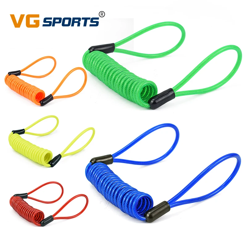 1.2M Anti Theft Bicycle Lock Cable Helmet Wire Motorcycle Scooter Disc Spring Security Reminder Cycling Bike Tool |