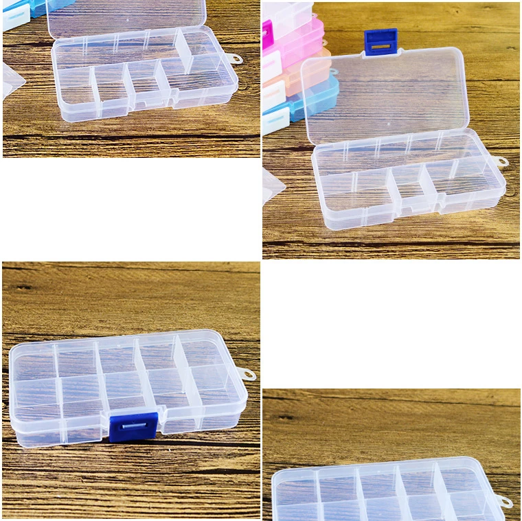 Portable plastic Storage Box Container for Jewelry Beads Pills Nail Art Tips Ring Electronic Parts Screw Beads Organizer (12)