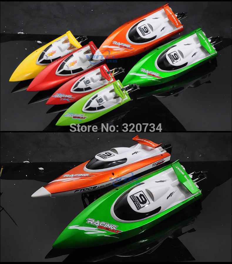 حار بيع RC قارب Feilun FT007 2.4G 4CH مياه التبريد عالية السرعة سباق جهاز التحكم عن بعد لعبة