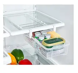 Холодильник Коврики холодильник вытащить Bin и Главная Организатор кнопки на ящик для экономии места в Организатор