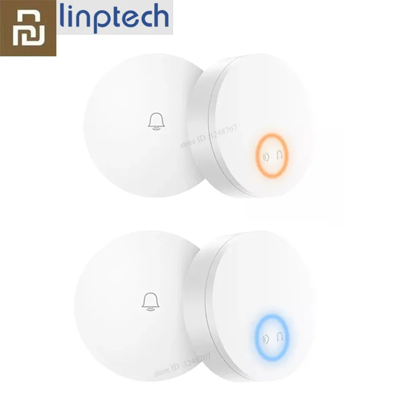 

Xiaomi Linptech Self-generating Wireless Doorbell No Battery No Wiring Power-off Memory Adjustable Volume Work With Mihome App