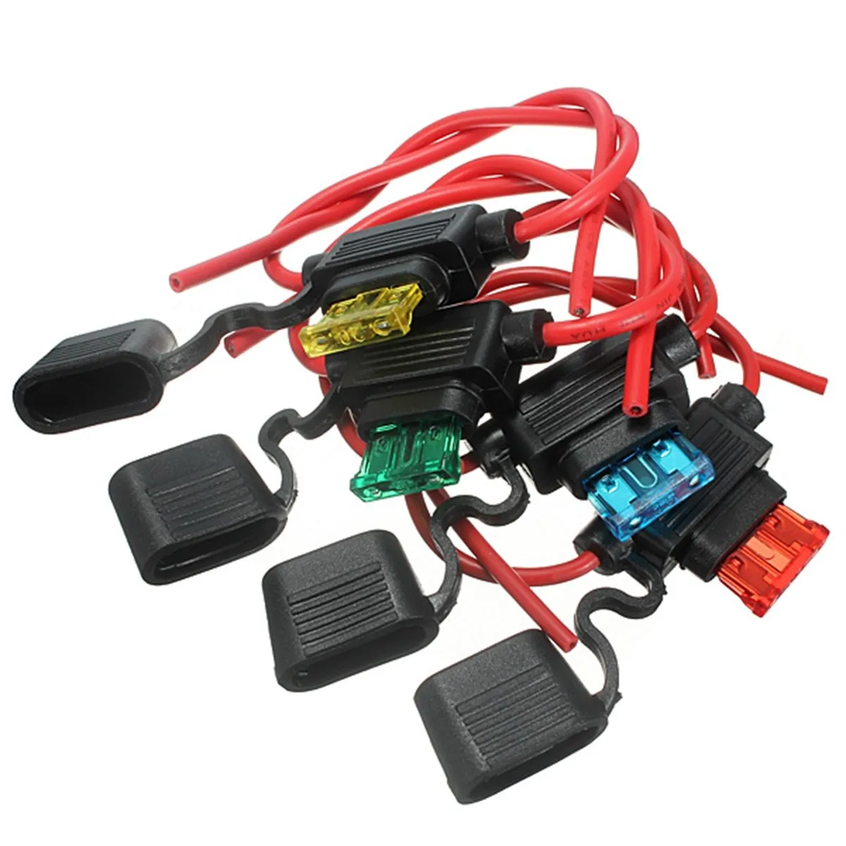 Купить 5 шт. водонепроницаемый авто 10/15/20/30 а ампер в линии лезвие ...