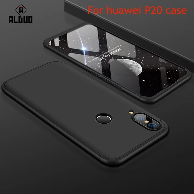 ALANGDUO чехол для HUAWEI P20 Pro Lite 360 градусов Полная защита жесткого PC матовый Fundas Coque