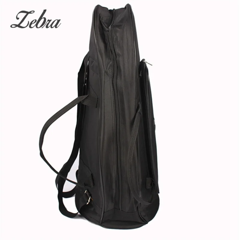 

Zebra Simple Black Oxford Cloth Side Zipper Euphonium Protection Bag Case with Strap