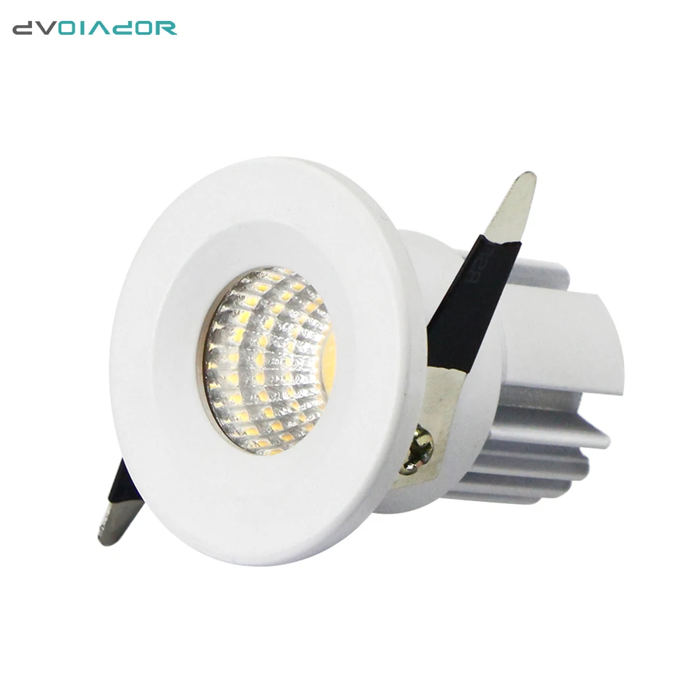 

DVOLADOR Mini Body White COB LED Downlight 3W LED Recessed led Ceiling Lamp Light AC85-265V WarmWhite/White led Indoor Lighting