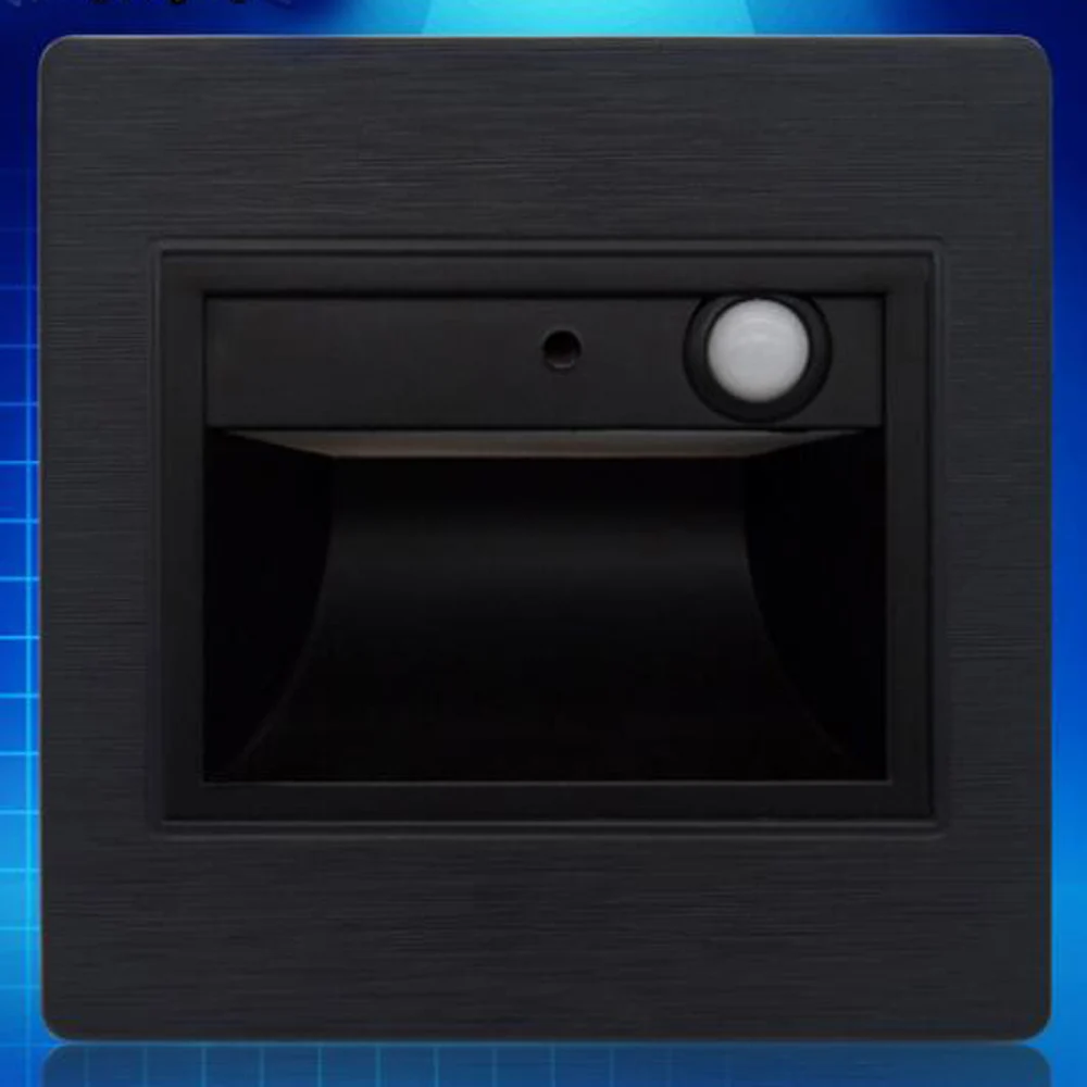 

Night light foyer Motion Detector+Sensor LED Stair Light Recessed Lamp corridor Wall Lamp step light kitchen footlight