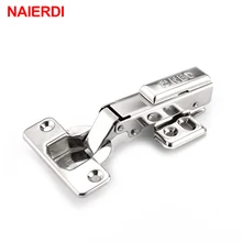 NED Full Size 304 Stainless Steel Hydraulic Hinge Pure Copper Damper Buffer Cabinet Cupboard Door Hinges Furniture Hardware stainless steel no drilling hole cabinet hinge bridge shaped hinge buffer cabinet cupboard door hinges furniture hardware