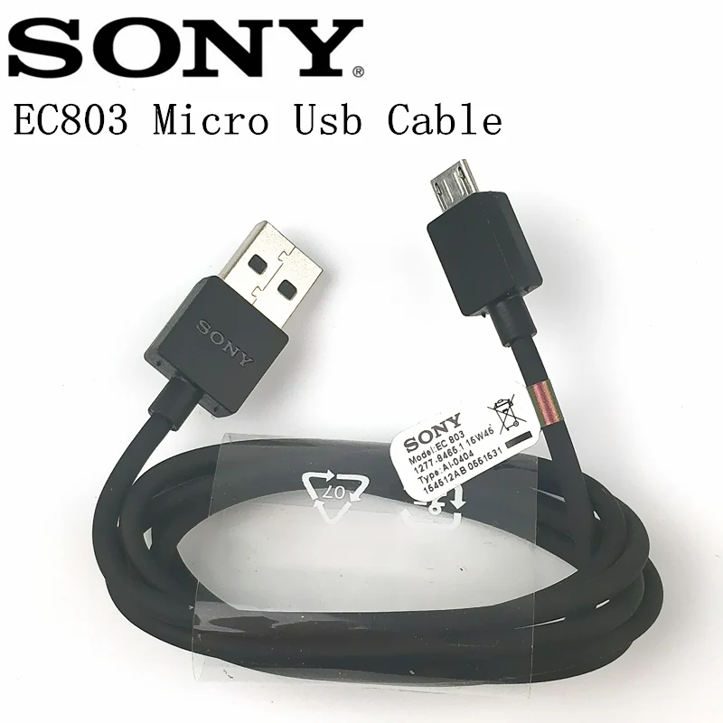 

Original SONY charger cable EC803 2A Micro Usb Data line fast charge mobile phone For Xperia Z3 Z2 Z1 Z3C Z4 Z5P XP XA