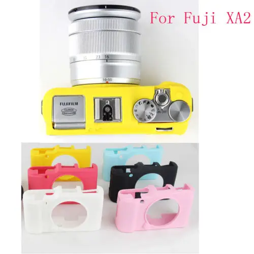 Мягкий силиконовый резиновый чехол для видеокамеры Fuji Fujifilm XA1 XA2 XM1 искусственная