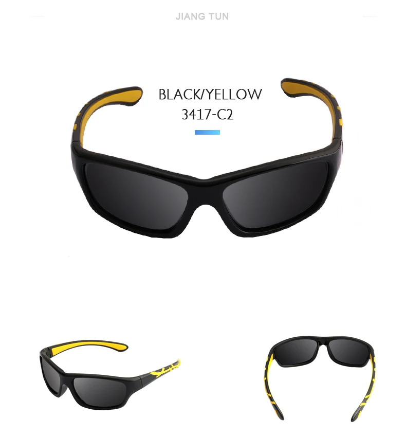 JIANGTUN очки детские поляриодные бредовые дизайнерские детские солнцезащитные очки детские очки УФ Защита Oculos JT3417