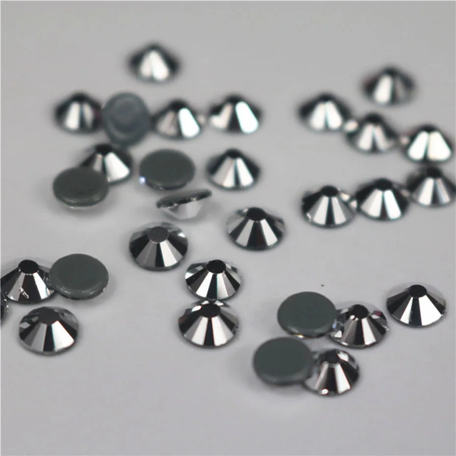 

Silver Plated Hotfix Rhinestones Glass Crystal SS3-SS34 Luxury Party Dress Garment Sewing DIY Craft Stones Rhinestone For Nail