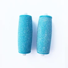 2 шт синие Сменные Роликовые головки для Scholls, бархатные гладкие электрические пилки для ног, экспресс для удаления кожи Pedi(без посылка