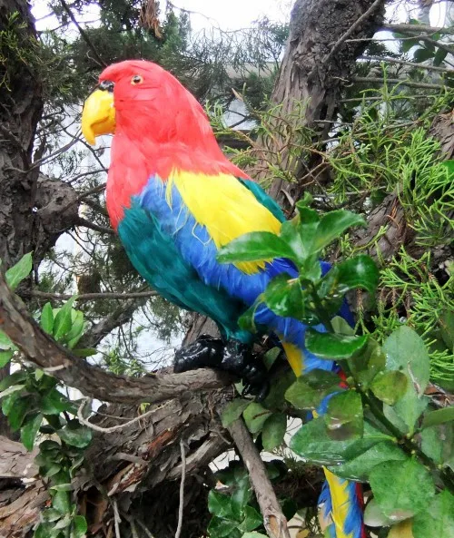 

new simulation parrot toy polyethylene&furs colourful parrot model gift about 45cm y0050