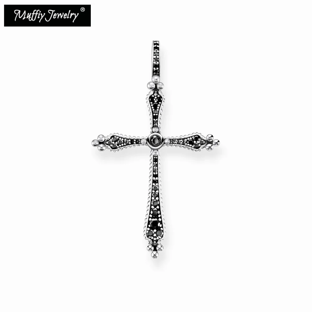 

Royalty Cross Pendant Thomas Style Glam Fashion Jewerly For Women,2019 Ts Gift In 925 Sterling Silver & Zirconia,Wholesale Price