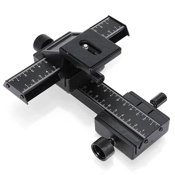 

4 way Extension Macro Shot Focus Rail Slider with Quick Release Plate Set