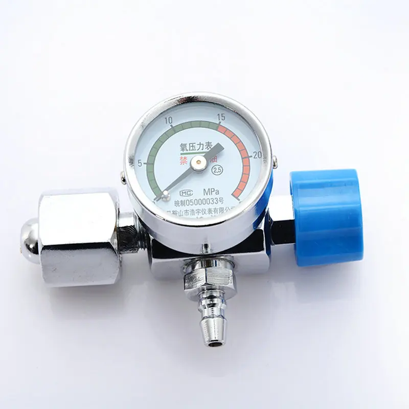 US $21.80 Oxygen Pressure Gauge Pressure Reducing Valve Table Oxygen Cylinder Single