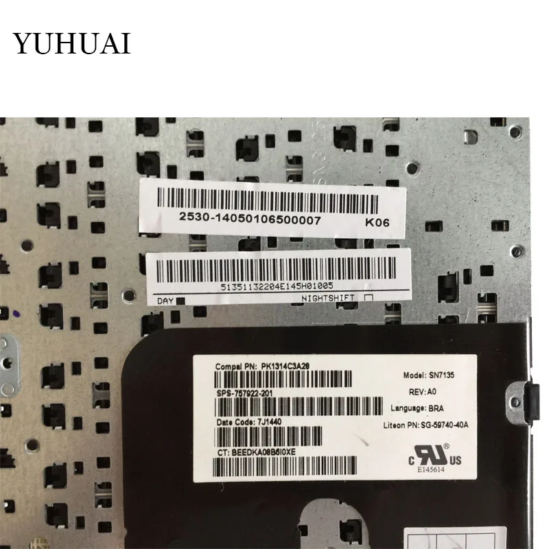  Brazil For HP Pavilion 14-n 14-n200 14-n003la 14-n009la 14-n013la MP-13M56LA-698 PK1314C2A24 757922