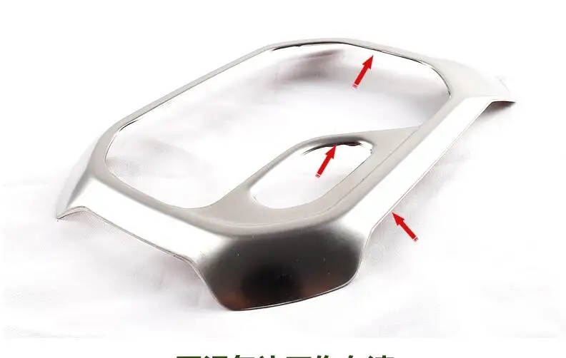 Para Jeep Renegade 2016 .. Cromato Opaco consola Anteriore Del Cambio Scatola del Pannello di Copertura recortar Guida A Sinistra solo