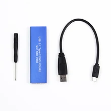 Free Shipping New Arrival Hdd Enclosure USB 3.1 Type-C USB-C to NGFF M.2 B Key SSD 2280 Adapter Card Enclosure