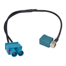 5 шт./лот Fakra Z female до 2 Fakra Z Мужской кабель gps Антенна удлинитель коаксиального кабеля RG174 30 см