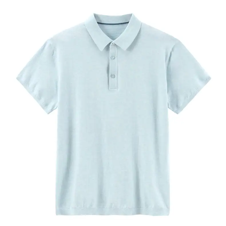 13Colors Summer Polos Men Sweater Quality Combed Cotton Knitted Short Polo Male Tees Top Pullover Large Plus Size 4XL Muls Brand 05