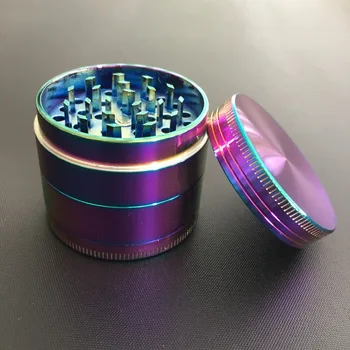 

Diameter 40MM 50MM 63MM 4 Parts Zinc Alloy Fantastic Herb Tobacco Grinder hand muller shredder for hookah shisha chicha