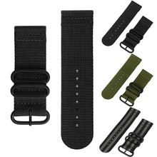 Excellent Quality Nylon Watch Band 26mm Luxury Nylon Strap 3 Ring Watch Replacement Band ForFor Garmin