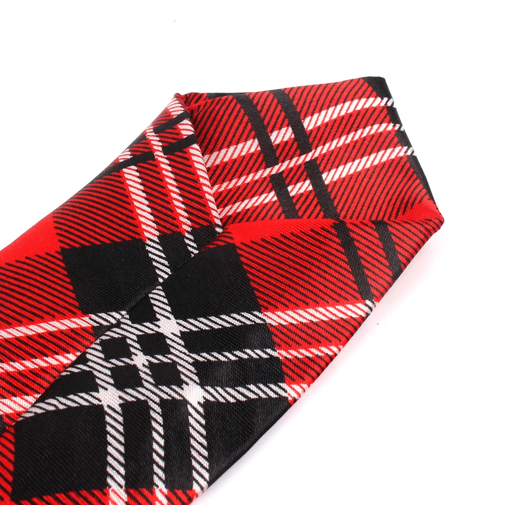 Rubber String Necktie For Girls and Boys Polyester Plaid Neck Tie for Children Suits Skinny Ties Slim Men Tie Gravatas woven necktie necktie set