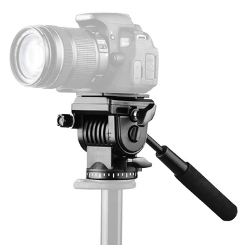 

PULUZ Tripod Ball Head and Quick Release Plastic Heavy Duty Video Camera Three-Dimensional Tripod Fluid Drag Head Sliding Plate
