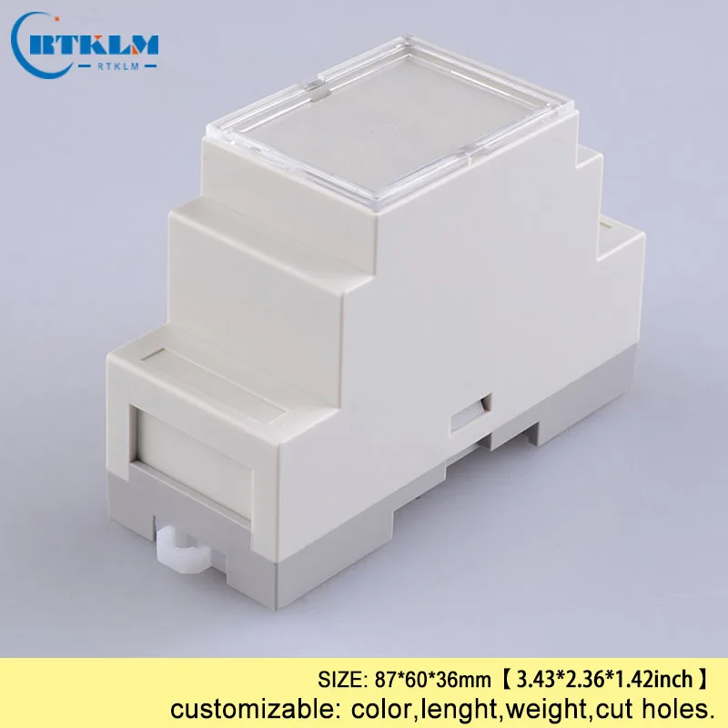 Din rail control box PLC промышленная коробка din-рейка пластиковая коробка diy Распределительная коробка корпус для электроники 87*60*36 мм