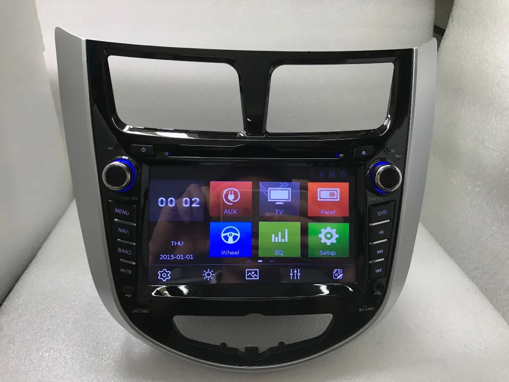 BYNCG русская меню 7 &quotавтомобильный DVD плеер для Hyundai Solaris accent Verna i25 с 2 din