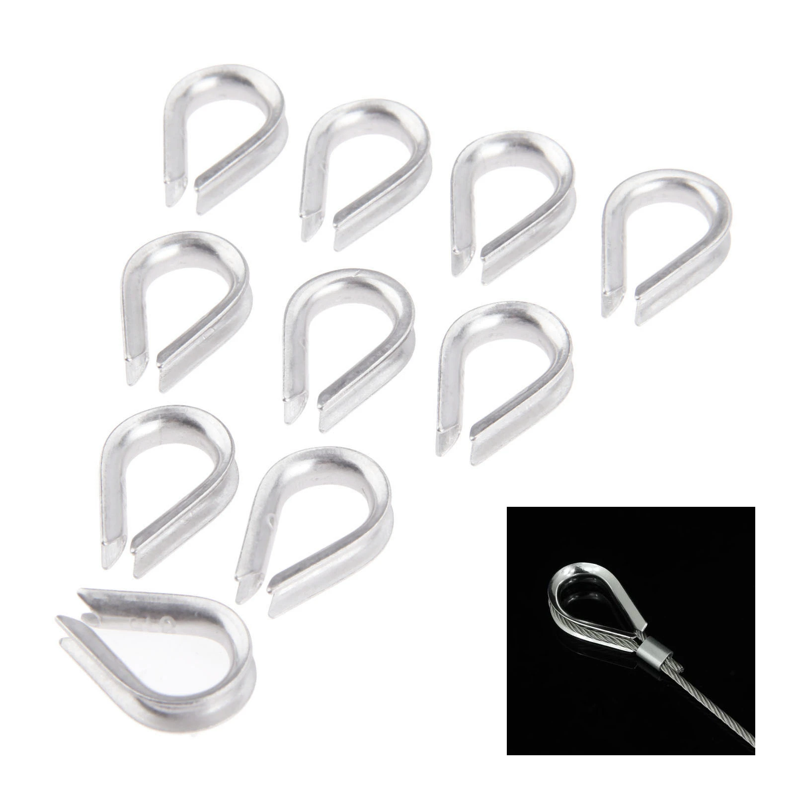 ZP Copper Wire Rope Thimble Sleeves MS51844-28 15 Pieces/Pack ZP Copper Wire Rope Thimble Sleeves MS51844-28 15 Pieces/Pack