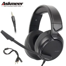 ASKMEER лучшая игровая гарнитура PS4 шлем ПК стерео наушники с микрофоном для Xbox One/nintendo Switch(только аудио)/ноутбука