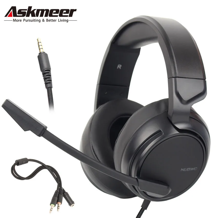 ASKMEER Best PS4 Gaming Headset casque PC Stereo