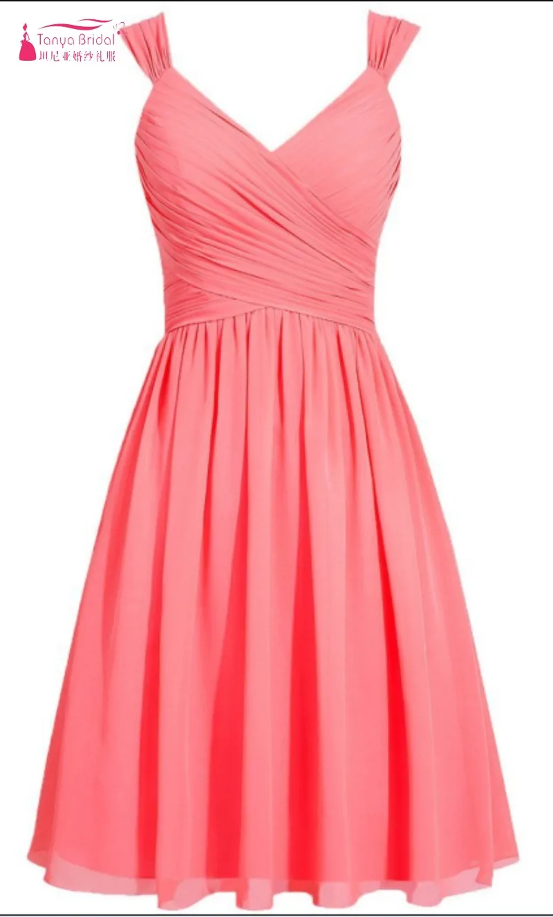 Real Dress Photos A Line Chiffon Custom Made Cheap Dresses