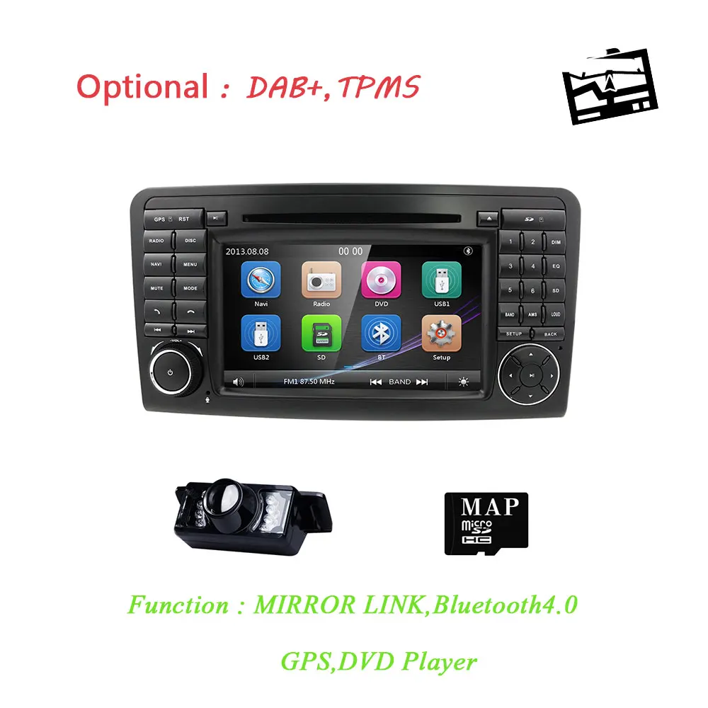 Новинка! Автомобильный DVD Радио GPS навигация для Mercedes Benz ML W164 ML300 350 450 320 ML63 AMG GL X164 420