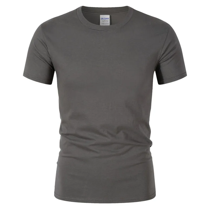 

2019 summer New High quality men T shirt casual short sleeve o-neck 100% cotton t-shirt men brand white black tee shirt