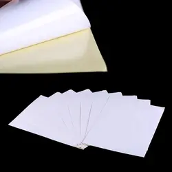 100 листов A4 этикетки крафт-Бумага Темно-русый самоклеящиеся этикетки подходит для лазерный принтер струйный Коробки наклейки